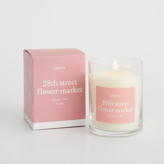 28th street flower market candle