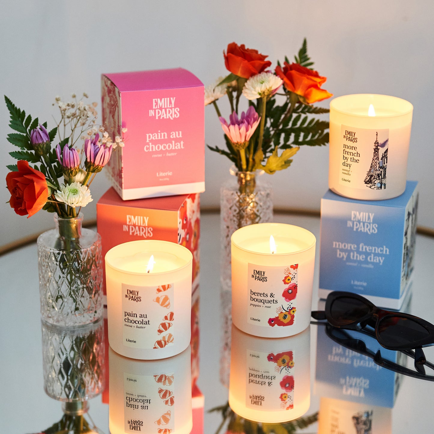 Emily In Paris candle set.