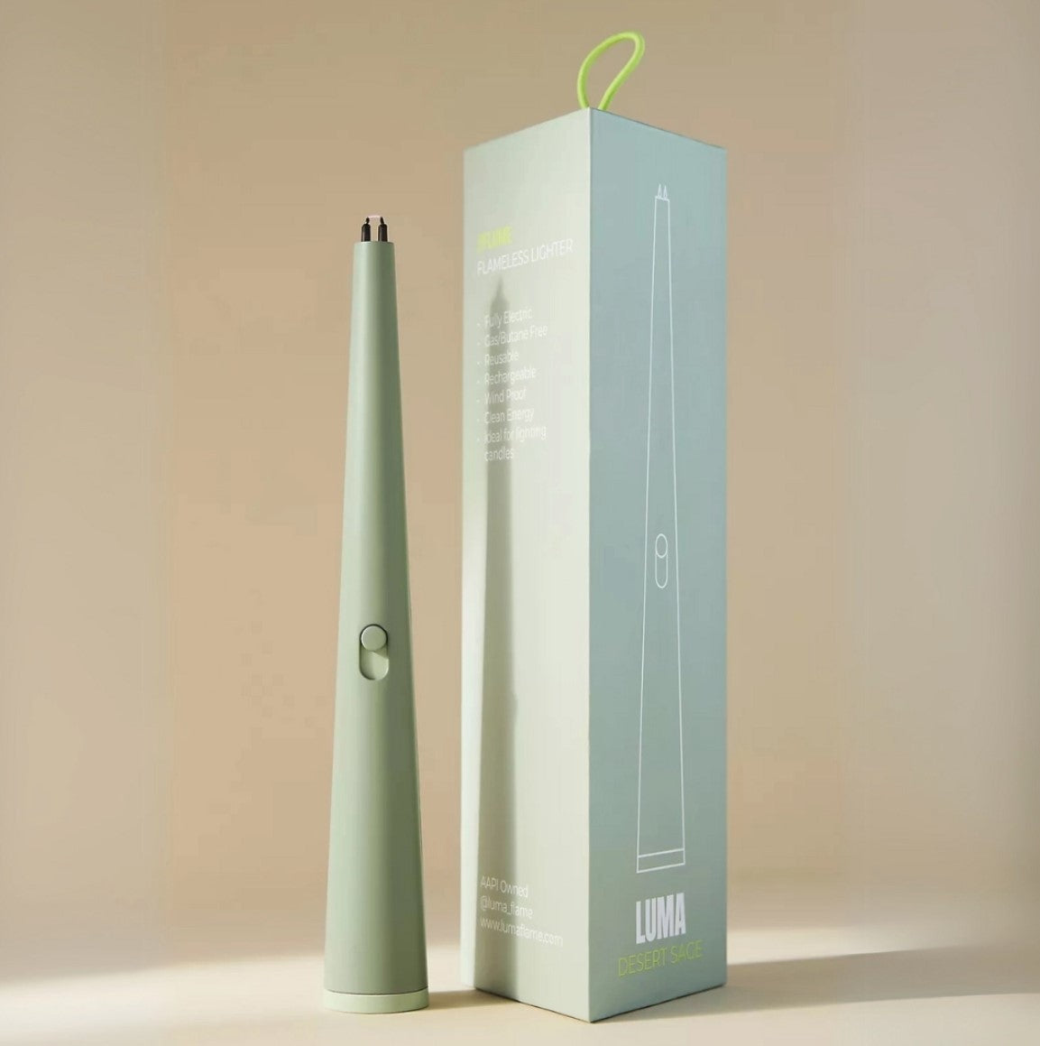 green candle lighter