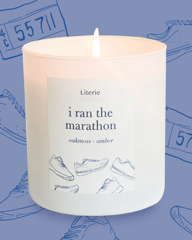 i ran the marathon candle