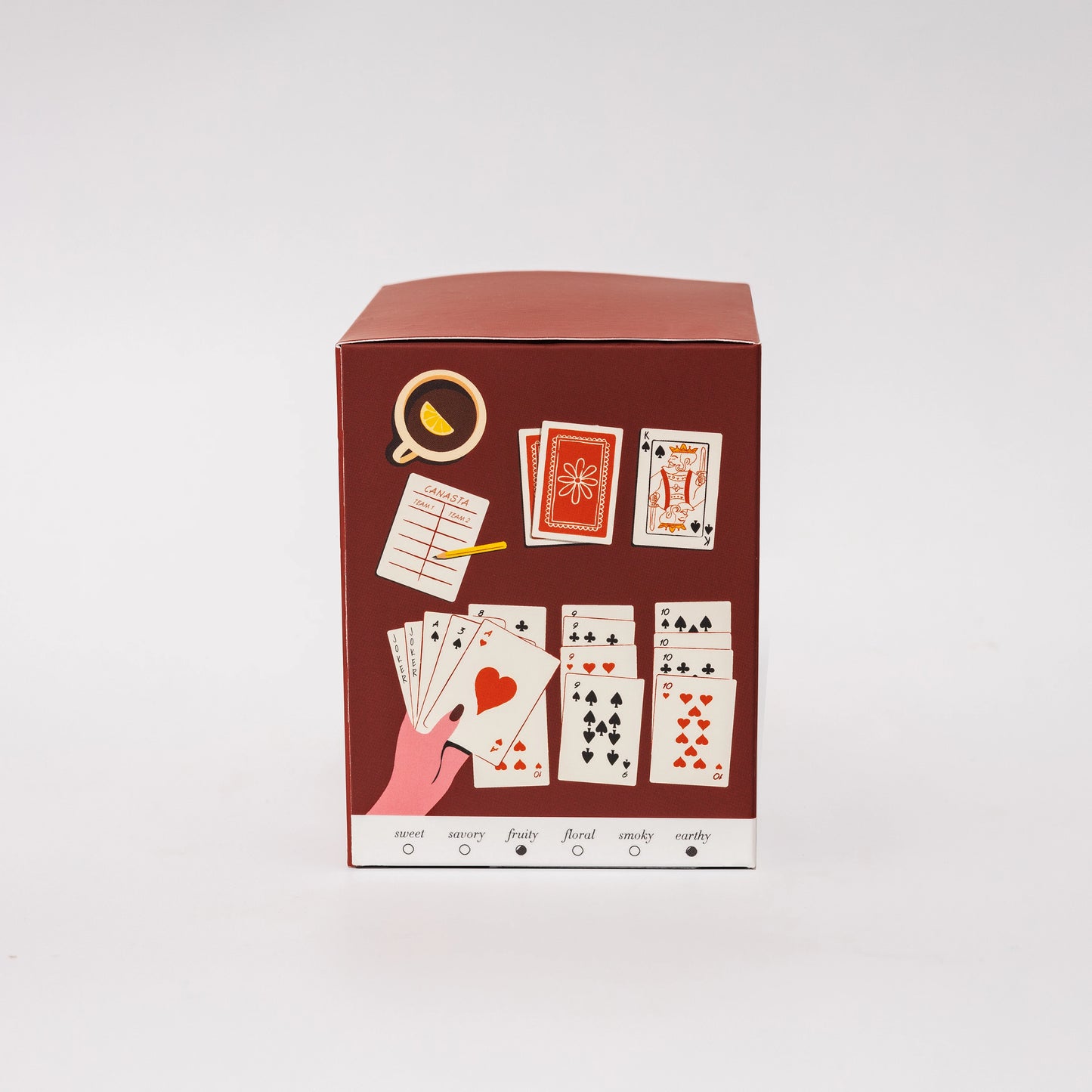 Partner Playing Canasta box with playing card illustrations on a white background