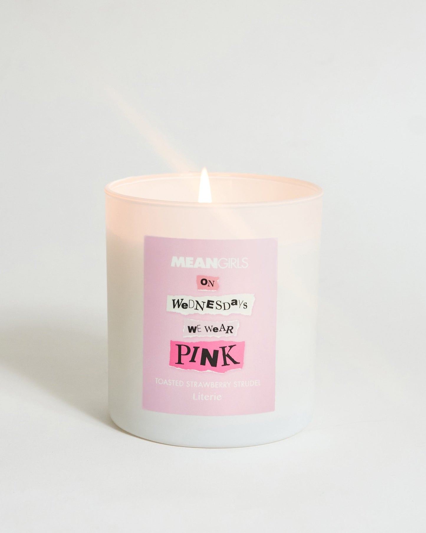 On Wednesdays we wear pink Mean Girls official candle.