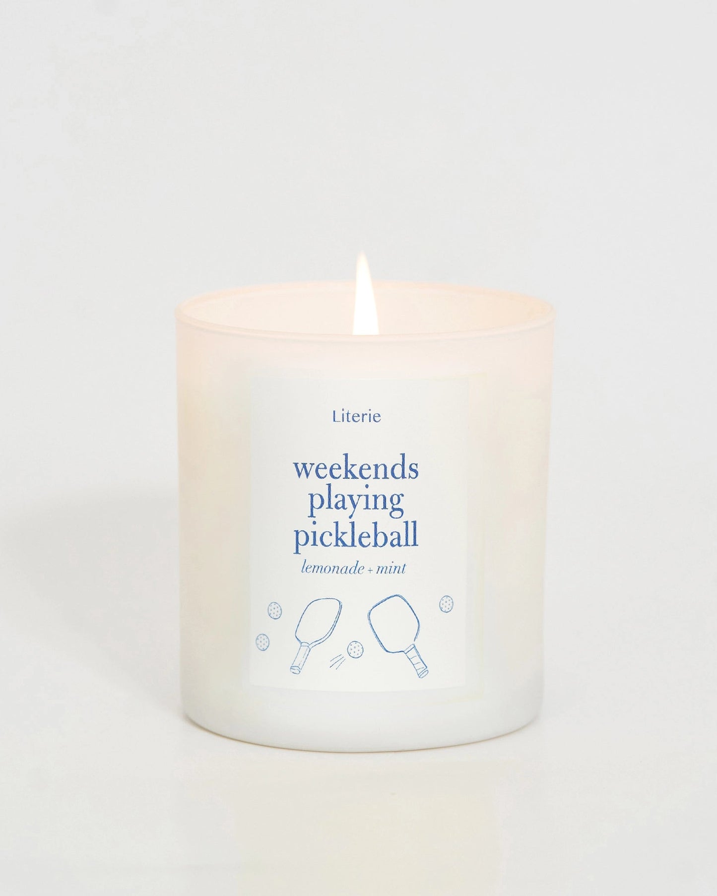 Weekend Playing Pickleball Candle No Box