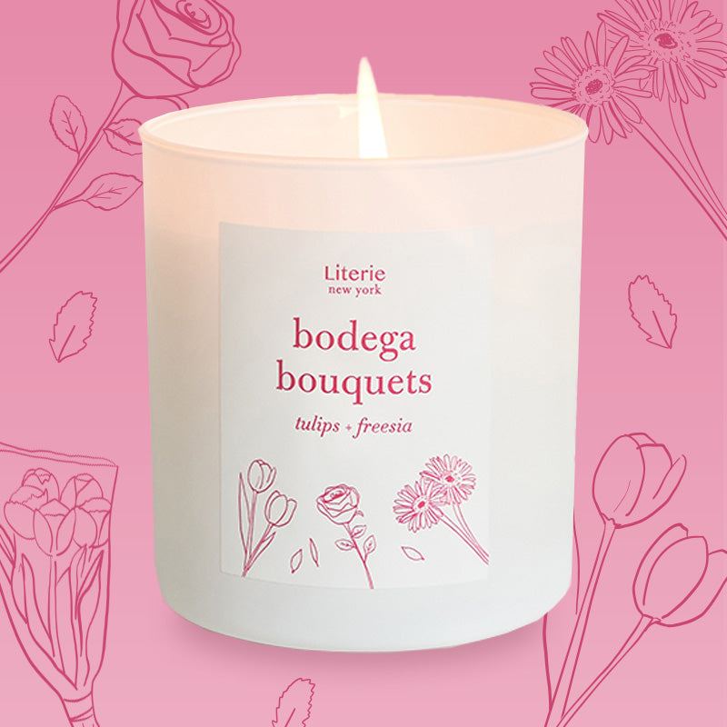 bodega bouquets candle