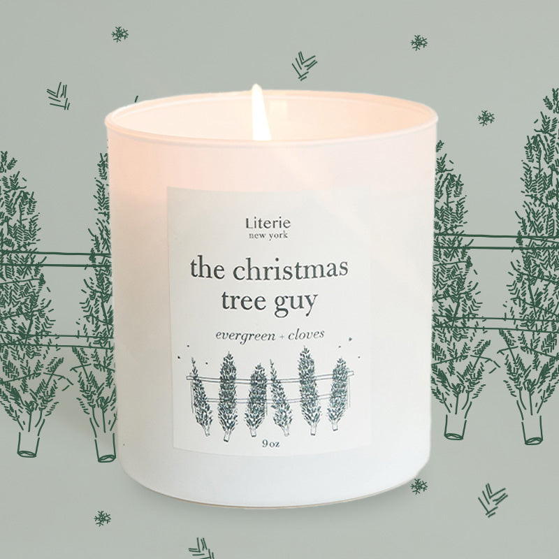 the christmas tree guy candle