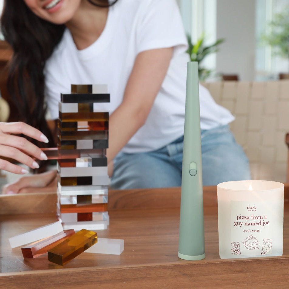 green candle lighter