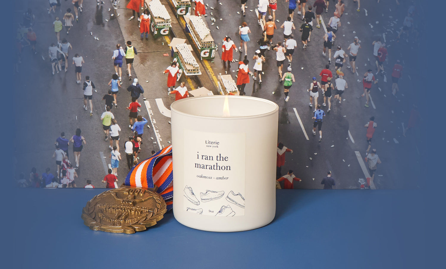 i ran the marathon candle