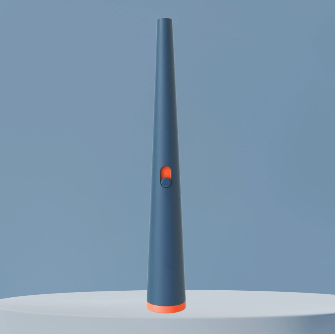 blue and orange candle lighter