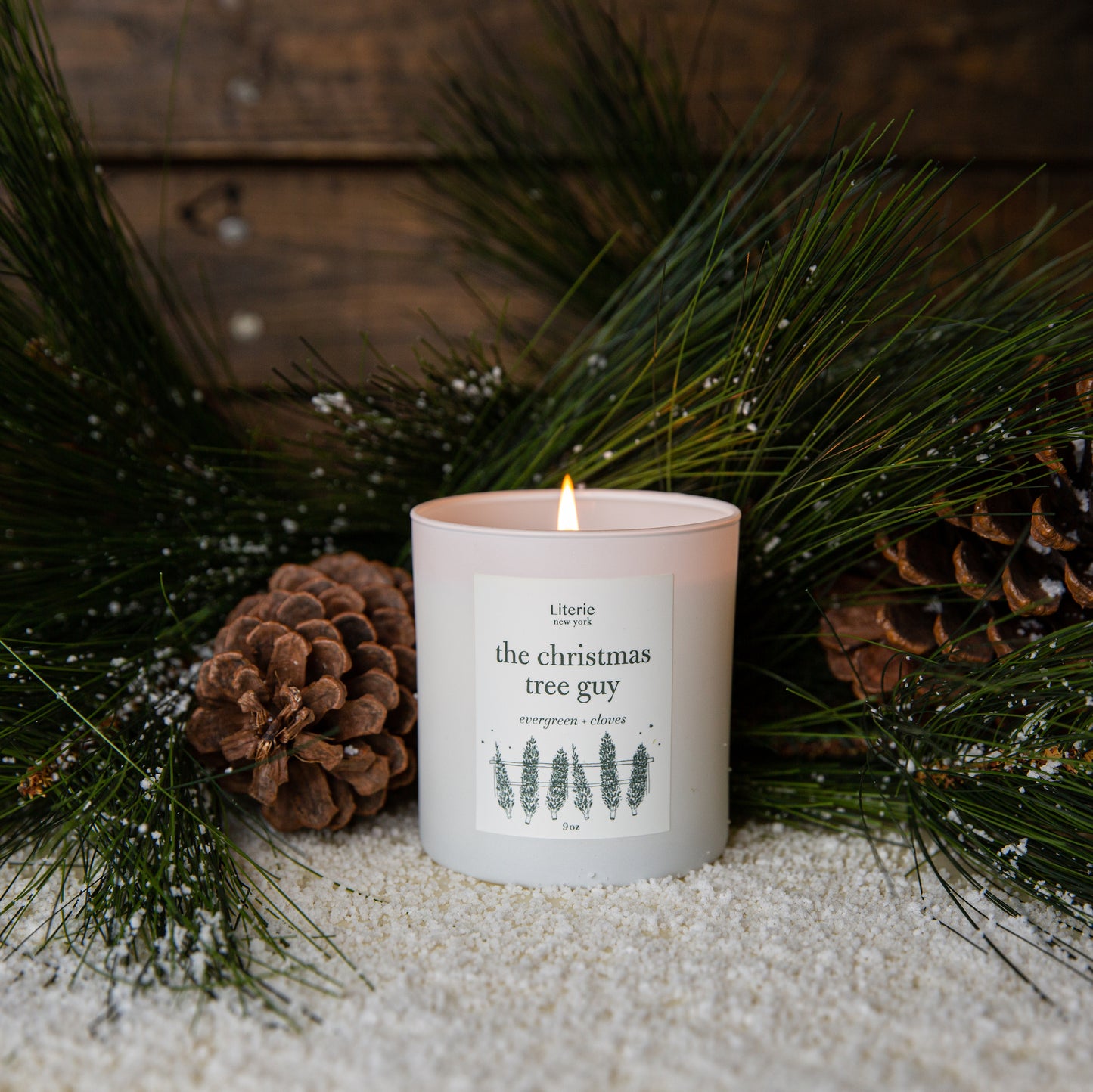 The christmas tree guy candle.