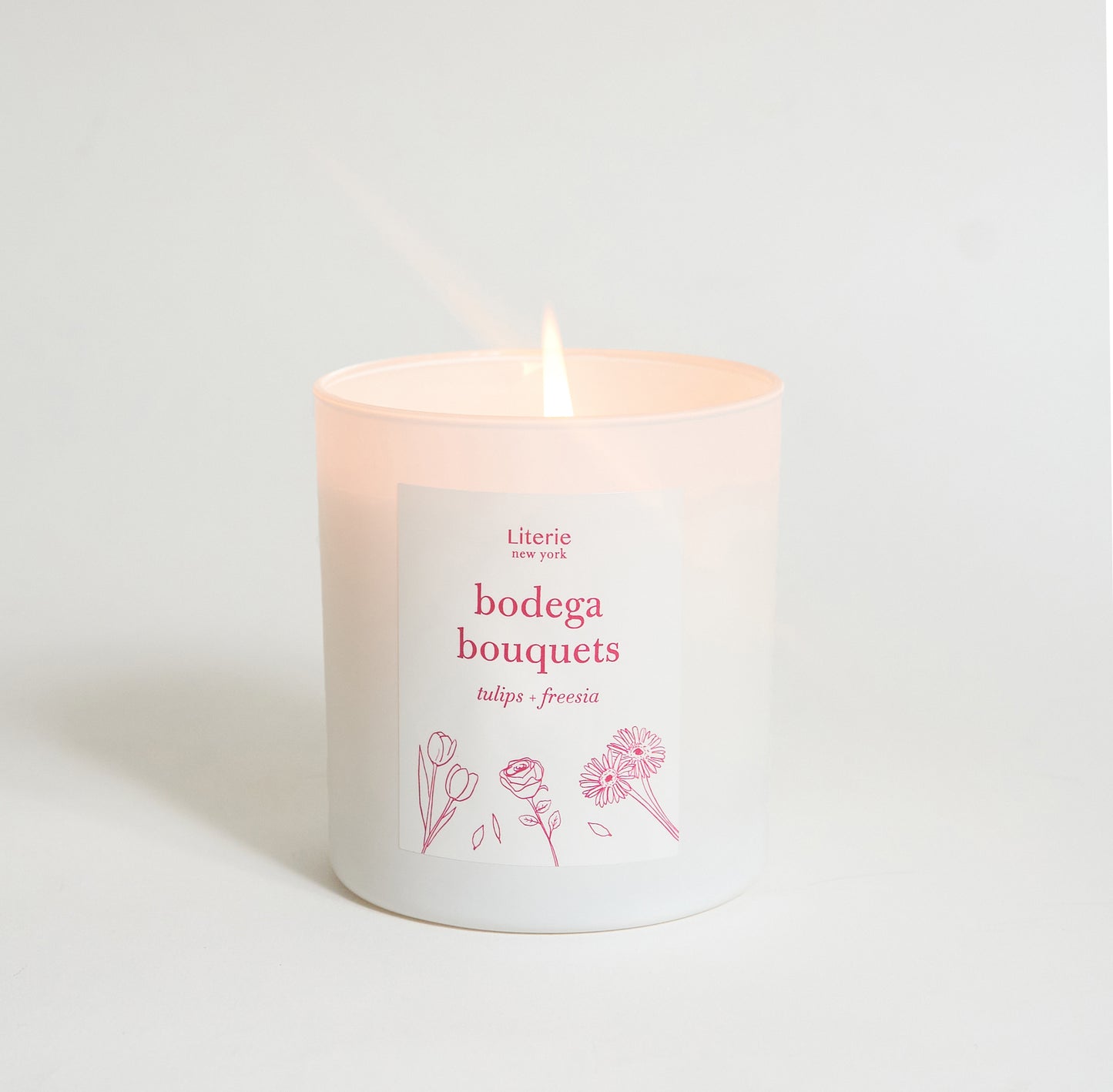 Bodega bouquets floral scented candle.