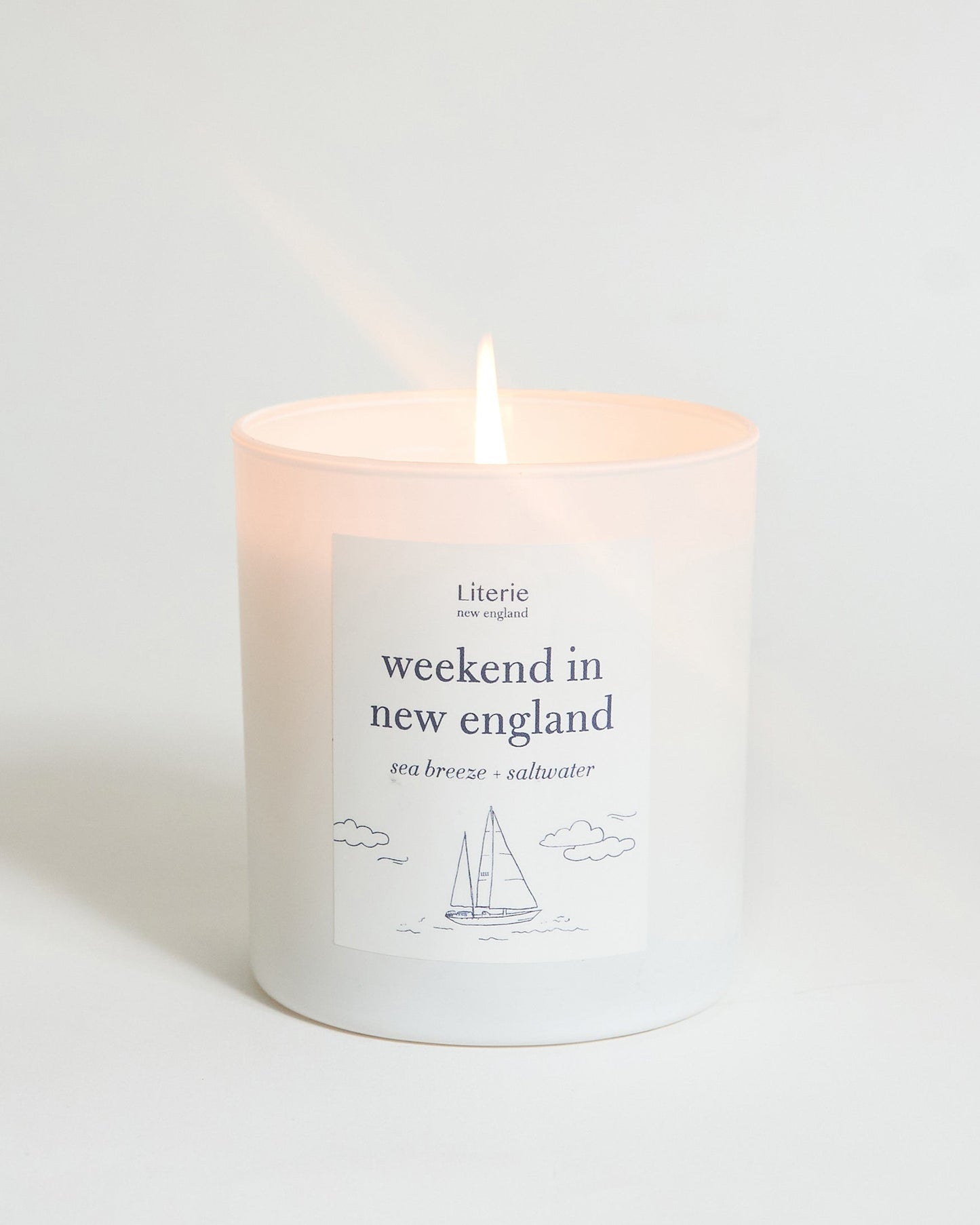 Weekend in new england soy and coconut wax candle.