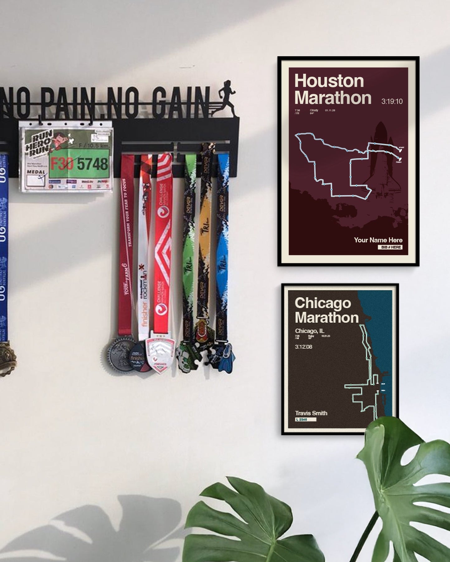 Houston Marathon Personalized Race Print