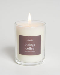 bodega coffee 2 ounce candle jar.