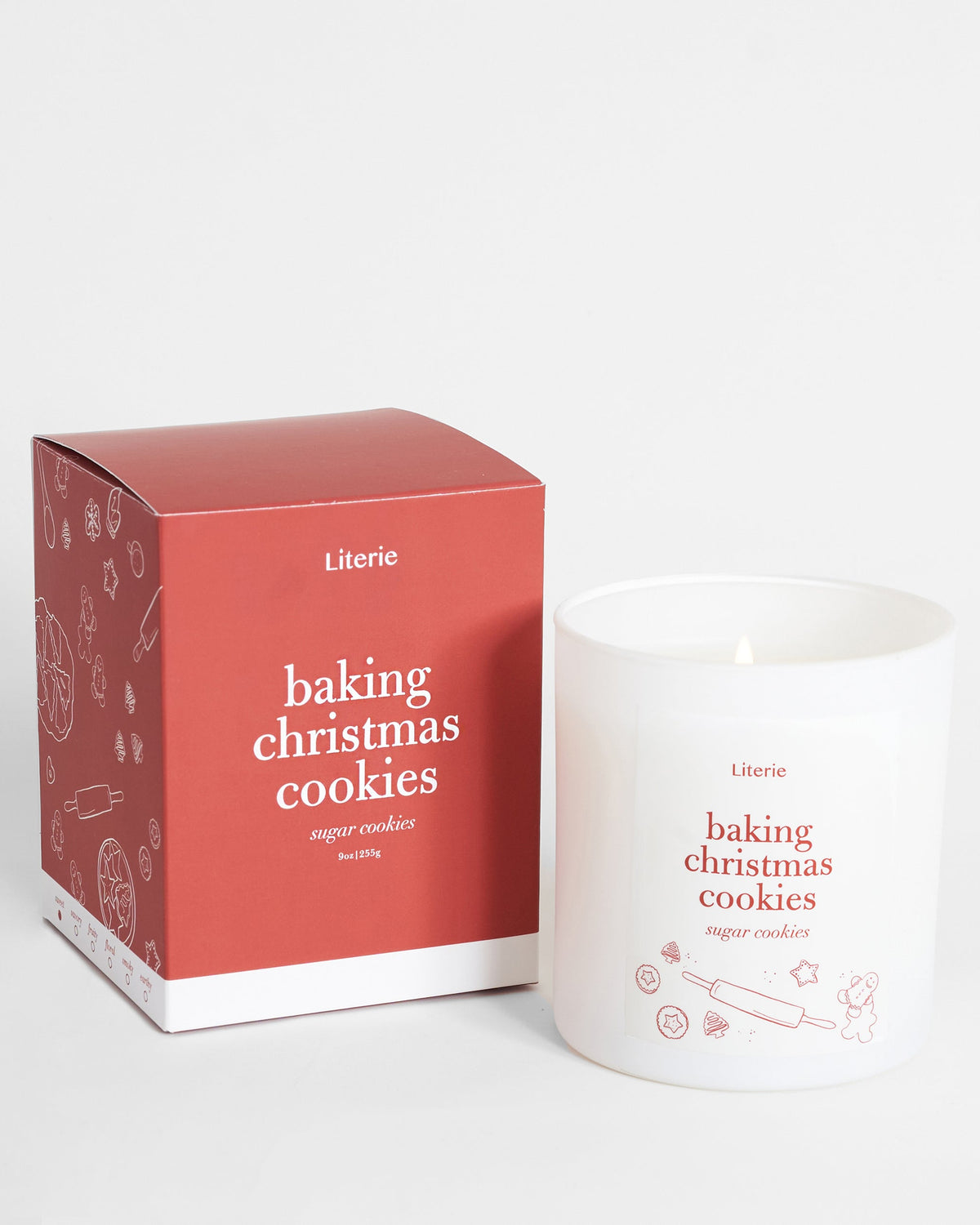 Baking Christmas Cookies Candle