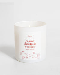 baking christmas cookies candle jar