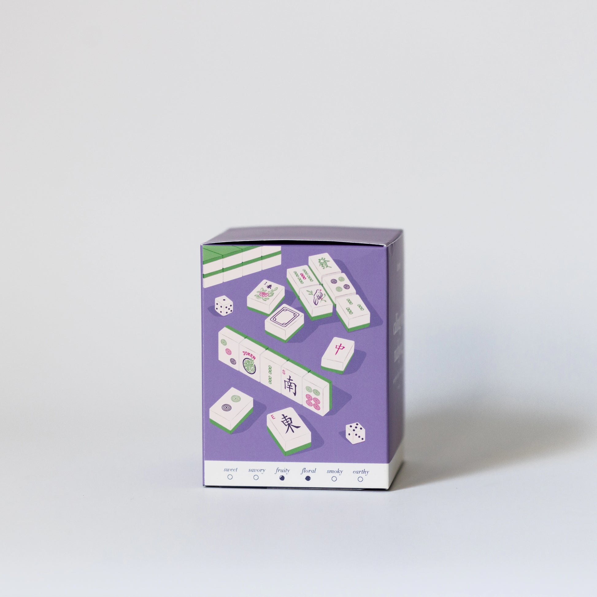 Calling for Mahjong candle box scent notes.