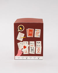 Partner Playing Canasta box with playing card illustrations on a white background