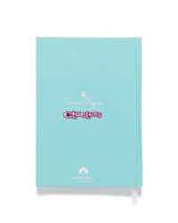 Light blue notebook with 'Clueless' branding on a white background