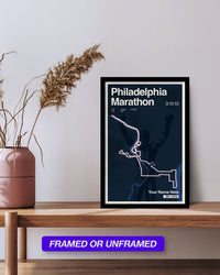 Philadelphia Marathon Personalized Race Print