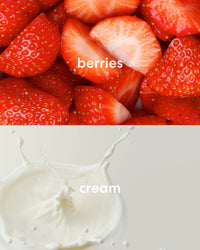 Fresh, fruity berries and rich, sweet cream scents.