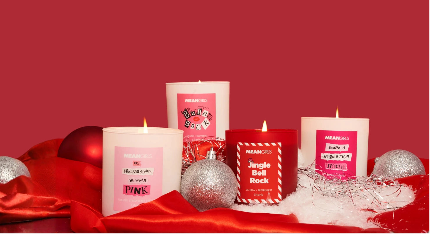 Mean Girls Holiday candles.