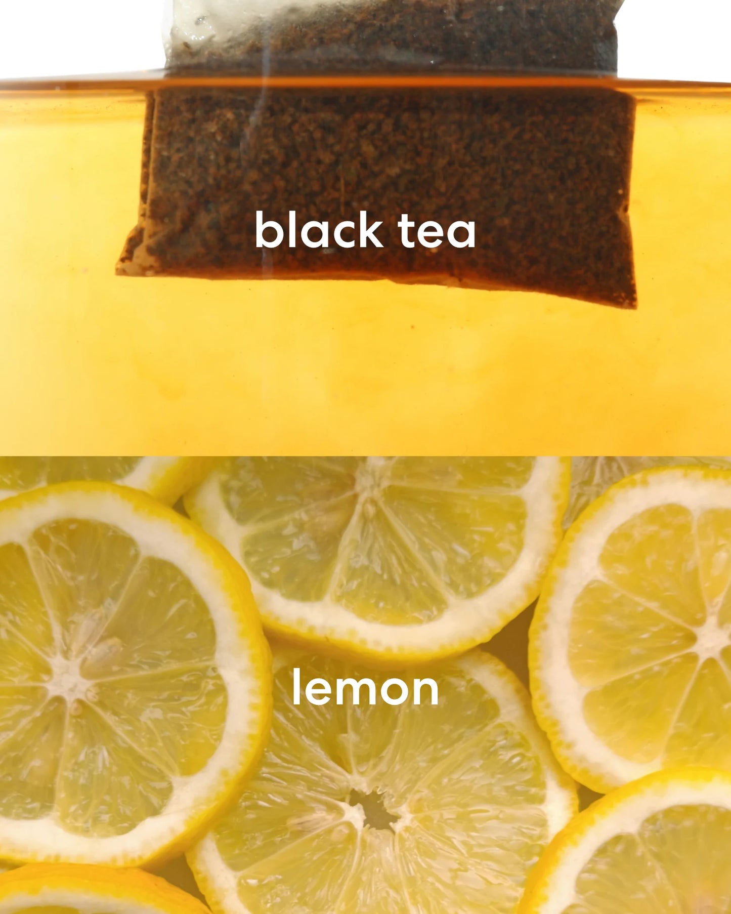 Earthy black tea and fresh, zesty lemon scents.