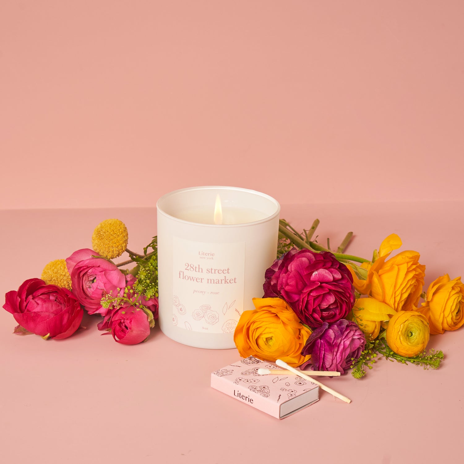 28th street flower market candle