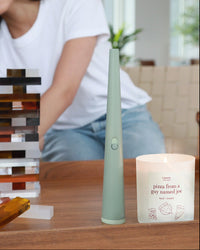 green candle lighter