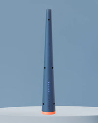 Blue electric lighter with charging lights.