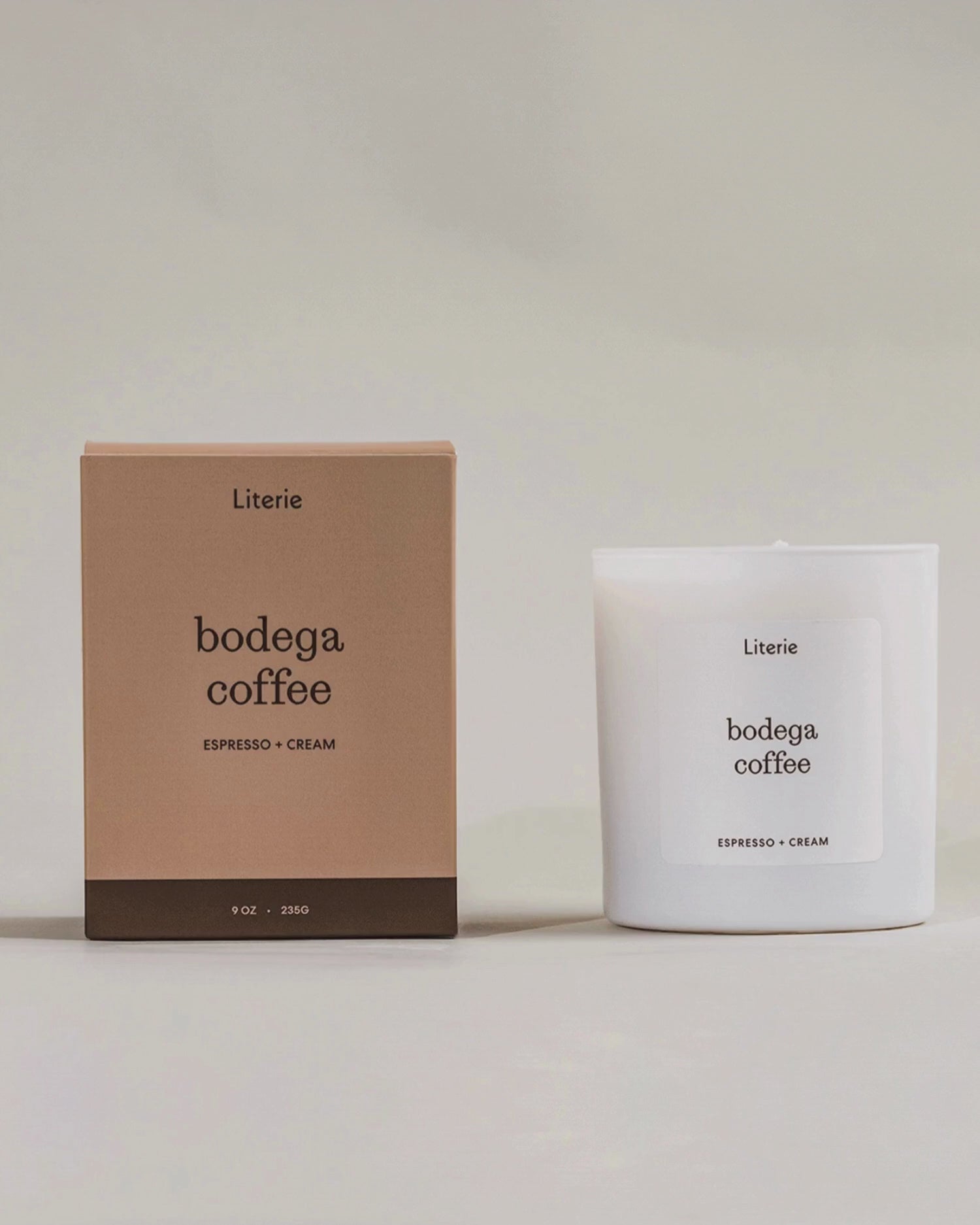 'bodega coffee' candle box spinning 360.