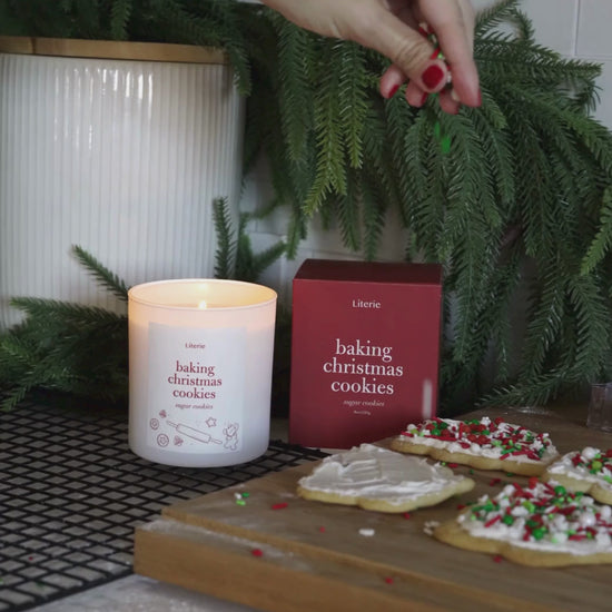 Baking Christmas Cookies by Literie