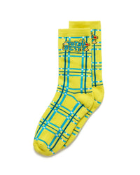 Samii Ryan Clueless Total Betty socks with plaid print.