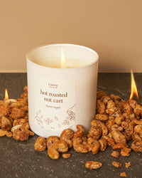 Hot roasted nut cart candle.