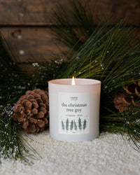 The christmas tree guy candle.